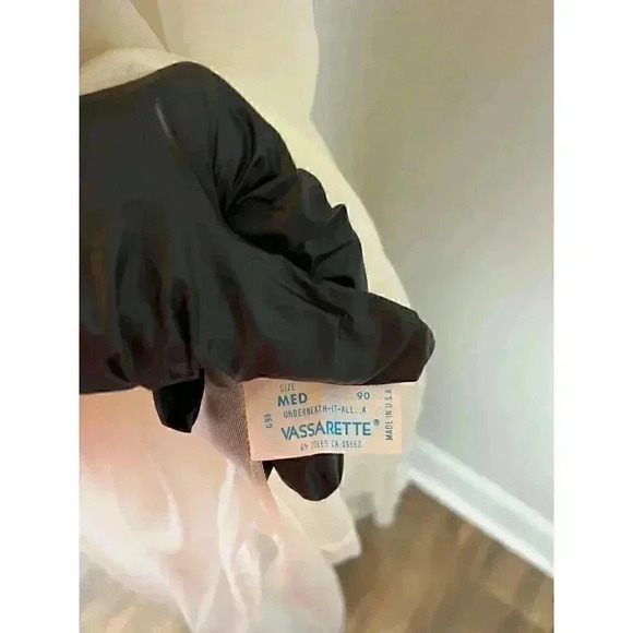 Vintage Vassarette Sheer Lace Coquette Long White Nightgown Robe Cottagecore M - Picture 13 of 14